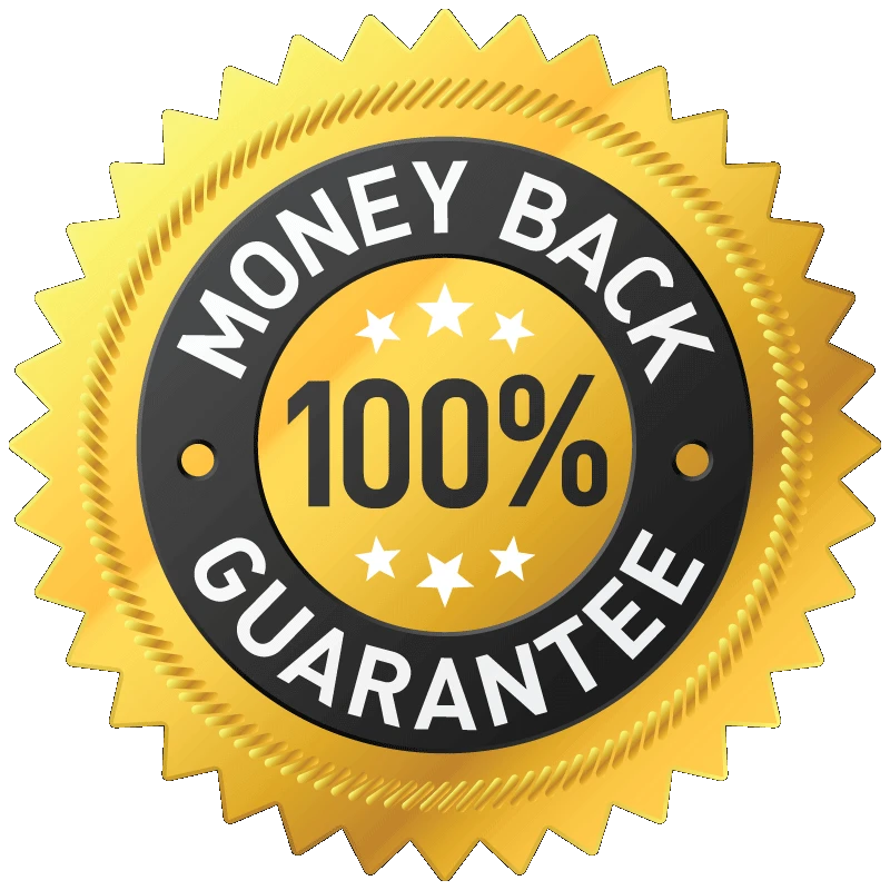BeatBuds X1 Black Earbuds 30 Day 100% No-Risk Money Back Guarantee official seal