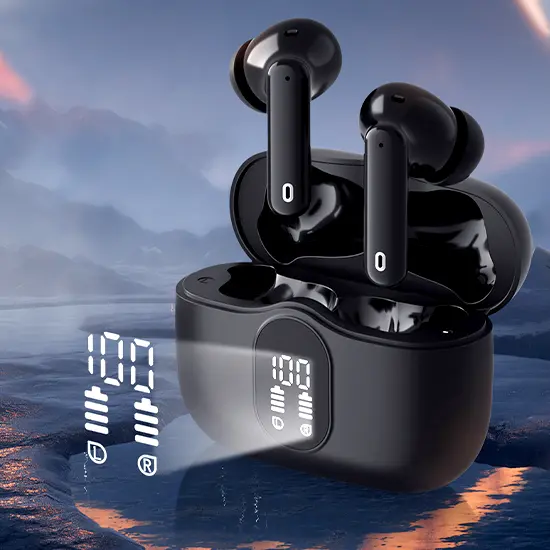 BeatBuds X1 Black Earbuds has fast charging 
